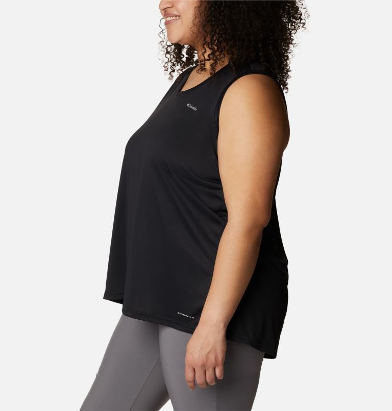 Women's Columbia Hike Tanks Black | Plus Size CA-MC831